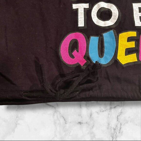 On Fire Women's Graphic Hoodie With Drawstring Hem & Colorful Lettering Print - - Picture 13 of 16